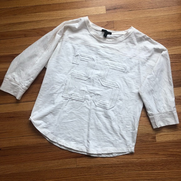 J Crew Embroidered Football Tee “25” - Picture 1 of 6